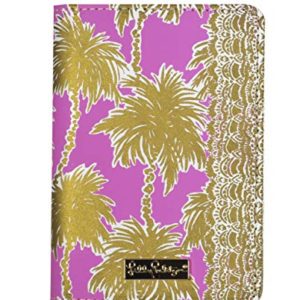 Lilly Pulitzer Passport Cover / Holder, Metallic Palms