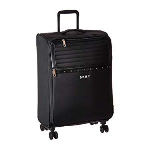 DKNY Studded Softside Spinner Luggage with TSA Lock