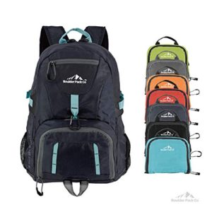 Boulder Pack Co Lightweight Foldable Travel & Hiking Backpack Daypack Bag