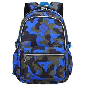 Ladyzone Camo School Backpack Lightweight Schoolbag Travel Camp Outdoor