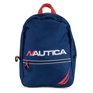 Nautica Little Tonal Zip Mini Backpack for Kids, blue