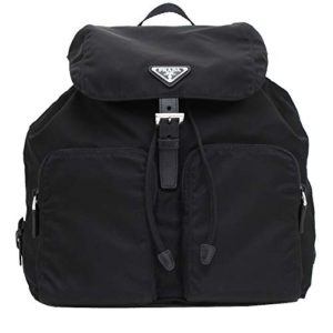 Prada Zainetto Unisex Black Tessuto Nylon Backpack Rucksack
