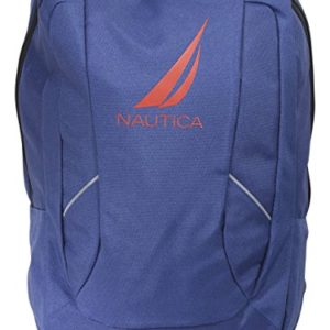 Nautica Men's J-Class Water Resistant Nylon Laptop Backpack, navy, One Size