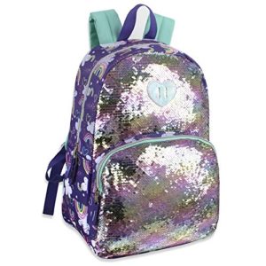 Madison & Dakota Reversible Glitter Sequin Backpacks for Girls and Women