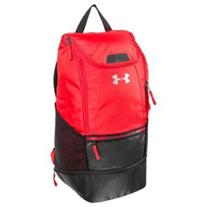 Under Armour Striker2 Soccer Backpack, RED, Large
