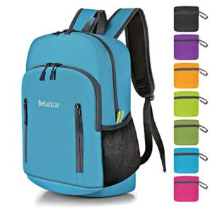 Bekahizar 20L Lightweight Foldable Backpack Small Water Resistant Travel