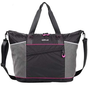 Gym Tote Bag for Women with Roomy Zipper Pockets