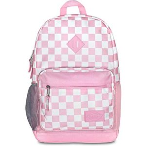 Dickies Study Hall Backpack, Pink/White Checker