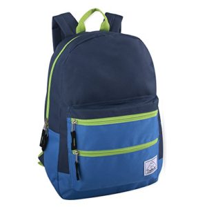 Multi-Color Back Pack with Adjustable Padded Shoulder