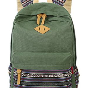 Mygreen Casual Style Lightweight Canvas Backpack School Bag Travel Daypack