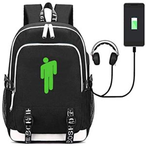 Billie Eilish Backpacks Merch USB Charging Daypack Casual Outdoor Travel