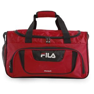 Fila Ace 2 Small Duffel Gym Sports Bag, Red, One Size