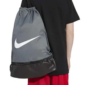 Nike Brasilia Training Gymsack, Drawstring Backpack with Zippered Sides