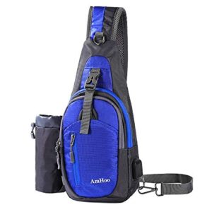 AmHoo Sling Backpack Chest Shoudler Crossbody Bag Waterproof Hiking Daypack