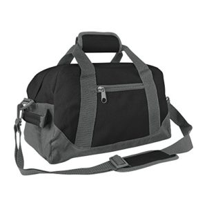 DALIX 14" Small Duffle Bag Two Toned Gym Travel Bag