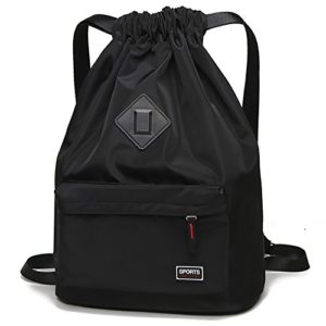 Peicees Waterproof Drawstring Sport Bag Lightweight Sackpack Backpack