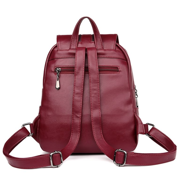 Laptop Backpack Women Leather Luxury Backpack Review - LightBagTravel.com