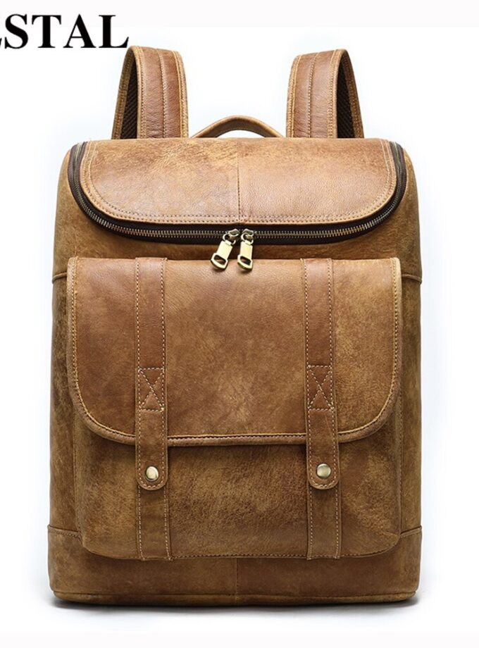 WESTAL men's 14" laptop backapck vintage luxury brand