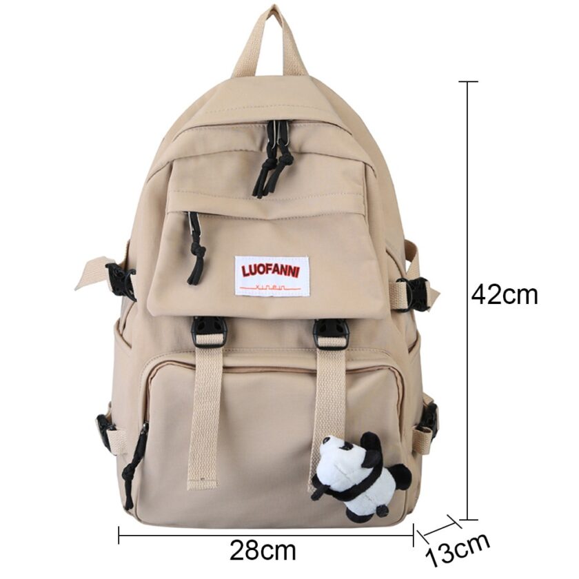 Student Travel Women Backpack Waterproof Nylon Cute School