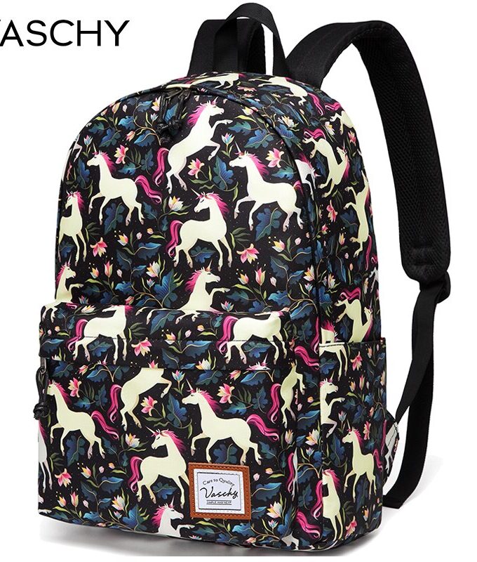 Women Backpack Girls VASCHY Classic Water Resistant