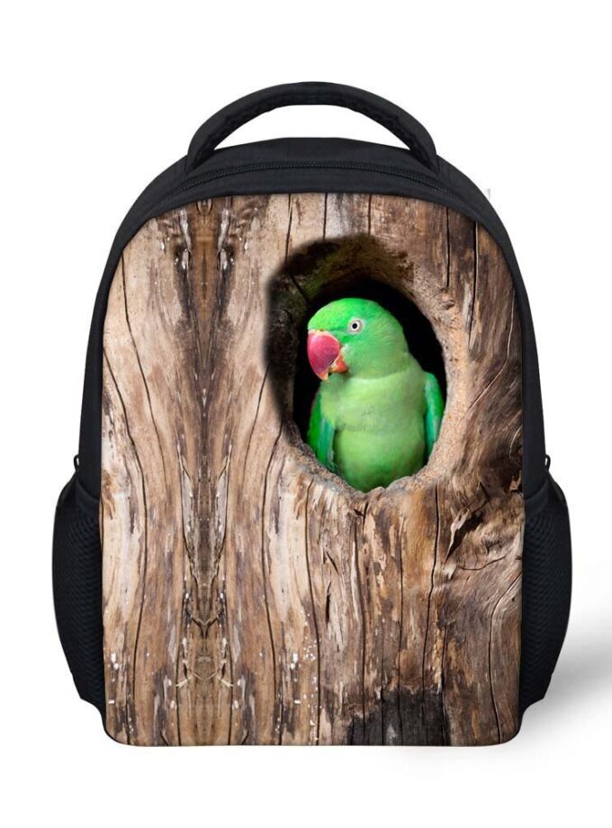 Customized funny bird printing children backpack