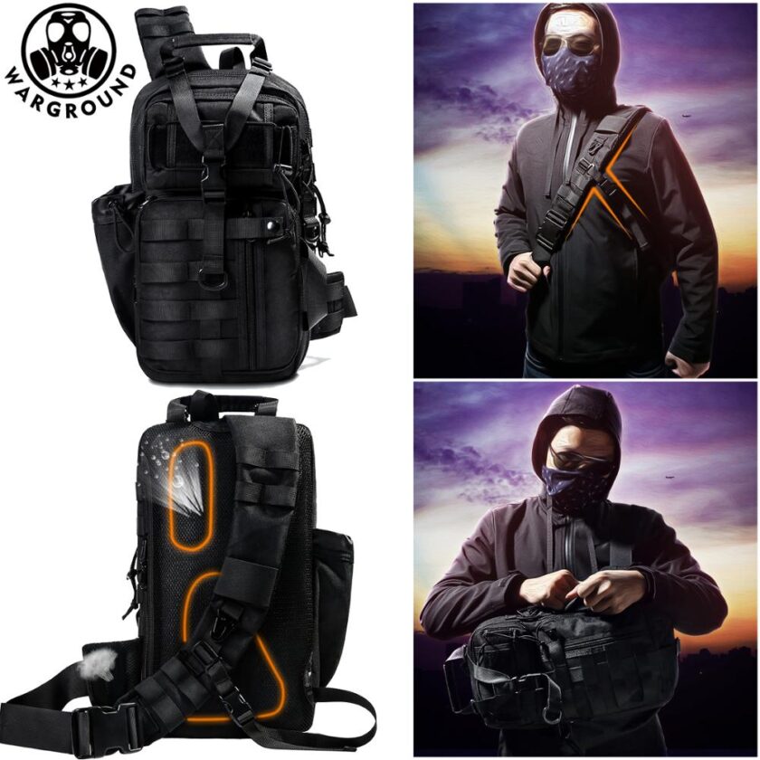 Military Tactical Backpack Sports Shoulder Bag WAR GROUND Military Tactical Backpack Sports Shoulder Bag Outdoor Camping Hunting Hiking Male Daypack Fishing Military Bags