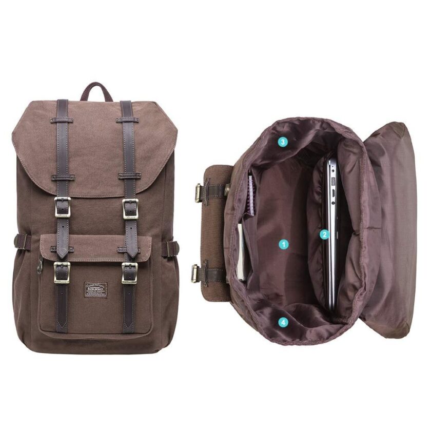 KAUKKO Backpack Women And Men Student 17 Inch Backpack - Image 5