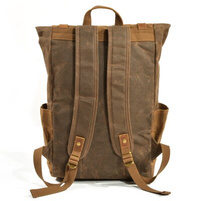 M7 Bagpack Vintage Canvas Leather Laptop Backpack Review ...