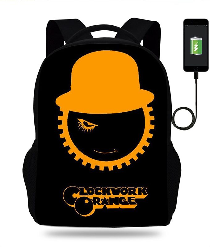 17inch A Clockwork Orange Backpack For Teenager Girls Boys