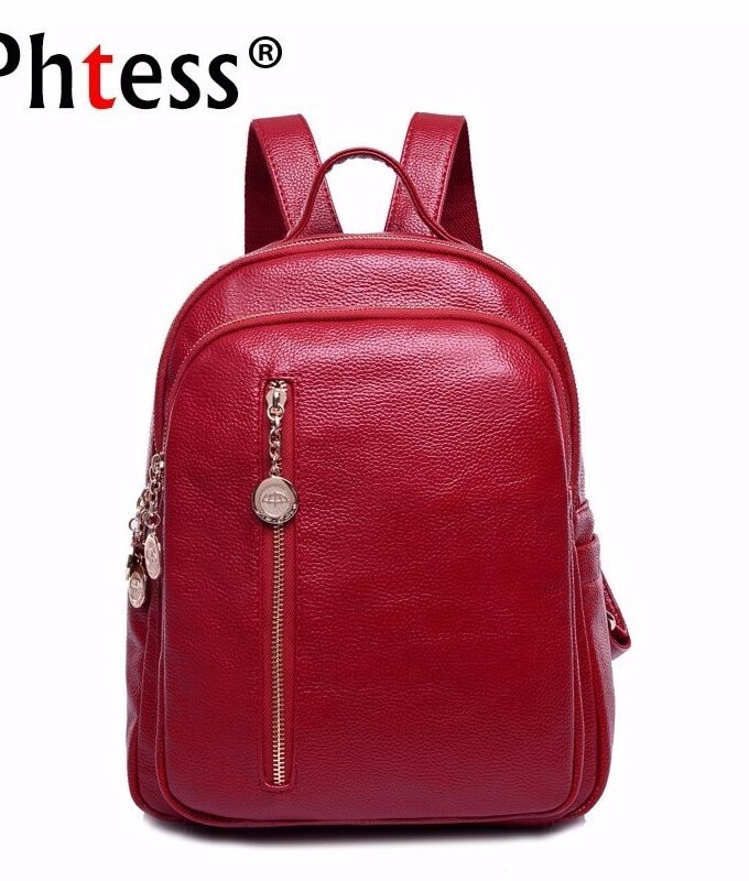 Women Leather Backpacks High Quality Sac A Dos