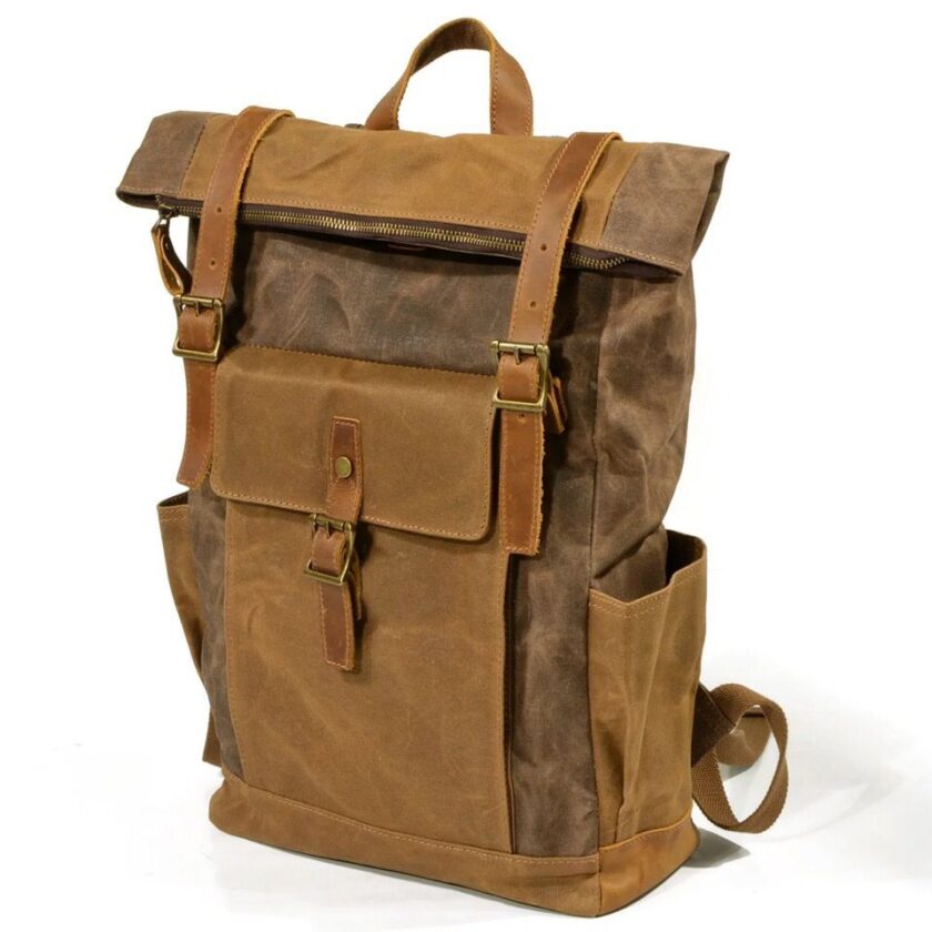 Vintage Canvas Leather Laptop Waterproof Backpack Review ...
