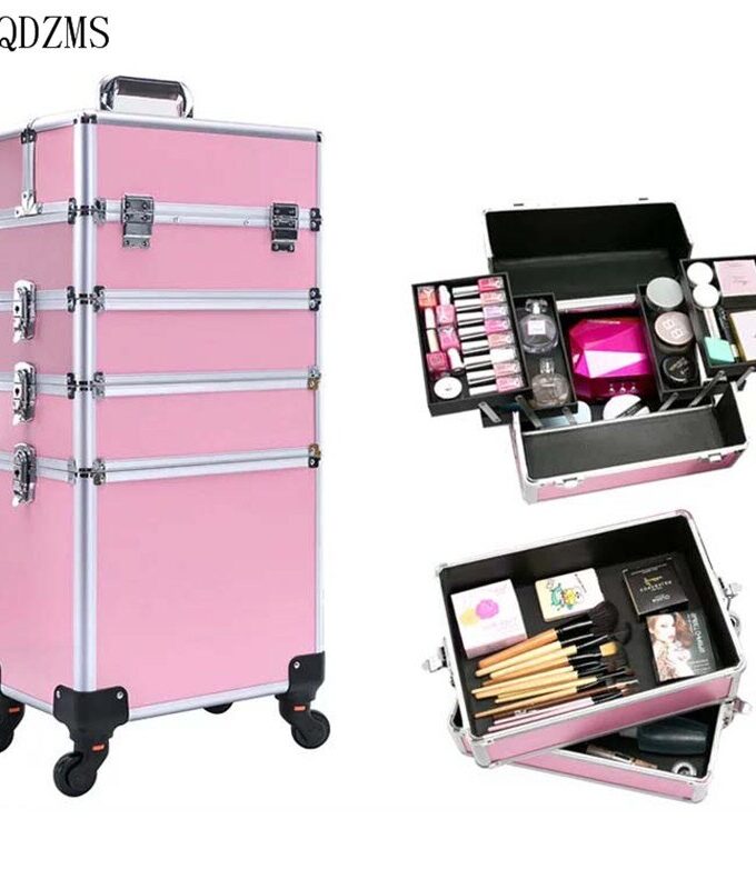 Professional Makeup Rolling Luggage Case Trolley