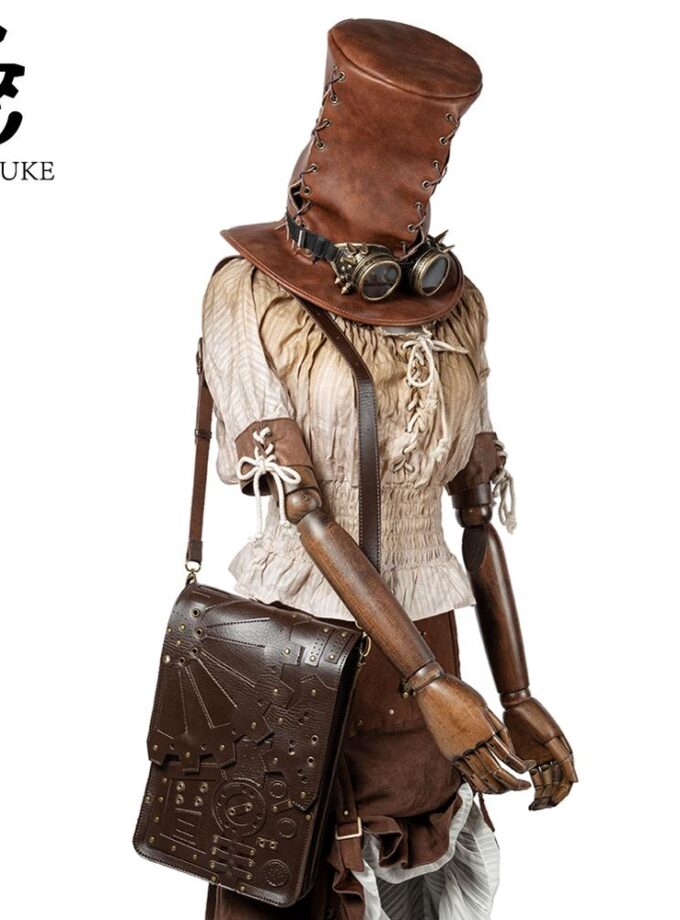 Vintage Shoulder Bag Women Backpack Steampunk Backpack