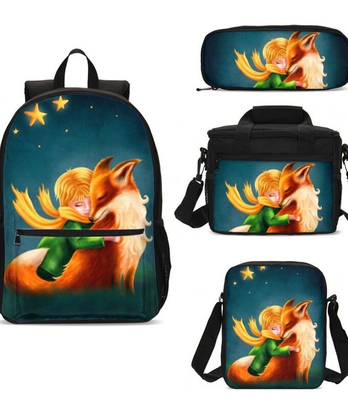 The Little Prince Design School Bags Backpack Cartoon Print