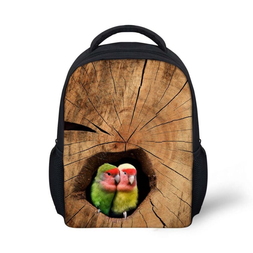 Customized funny bird printing children backpack