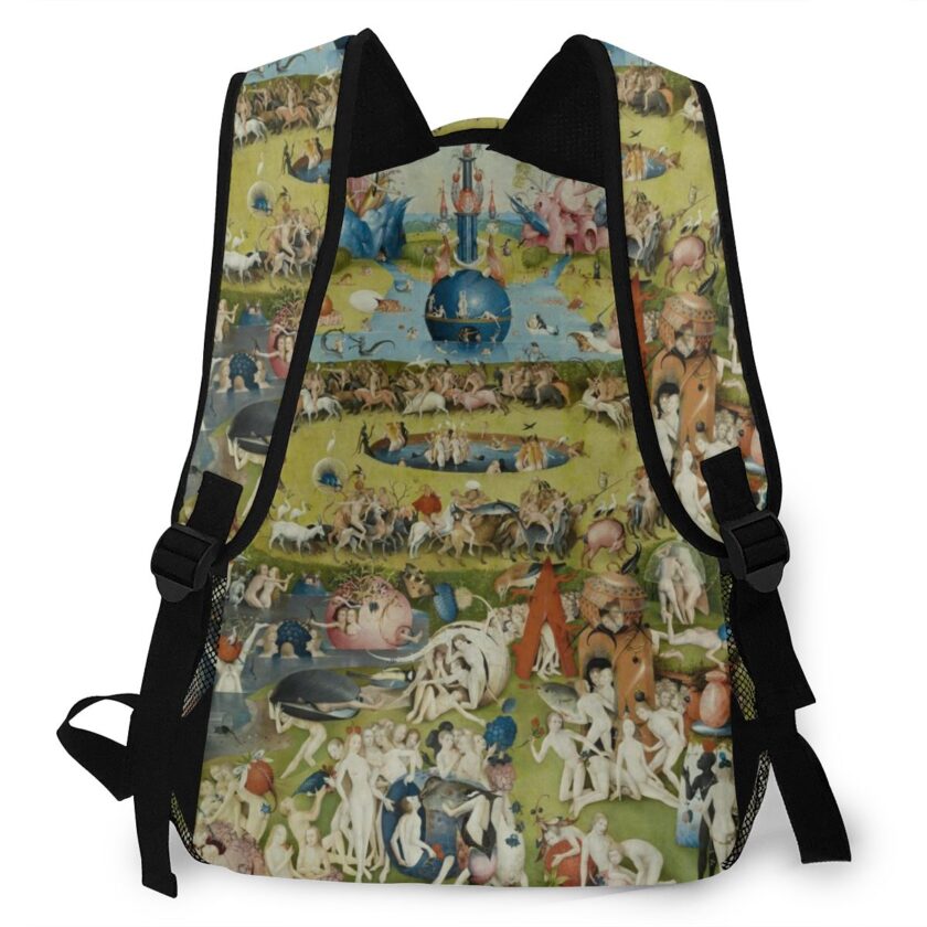 The Garden Of Earthly Delights Casual Daypack The Garden Of Earthly Delights Casual Daypack Travel School Bag with Pockets for College Student Boys Girls