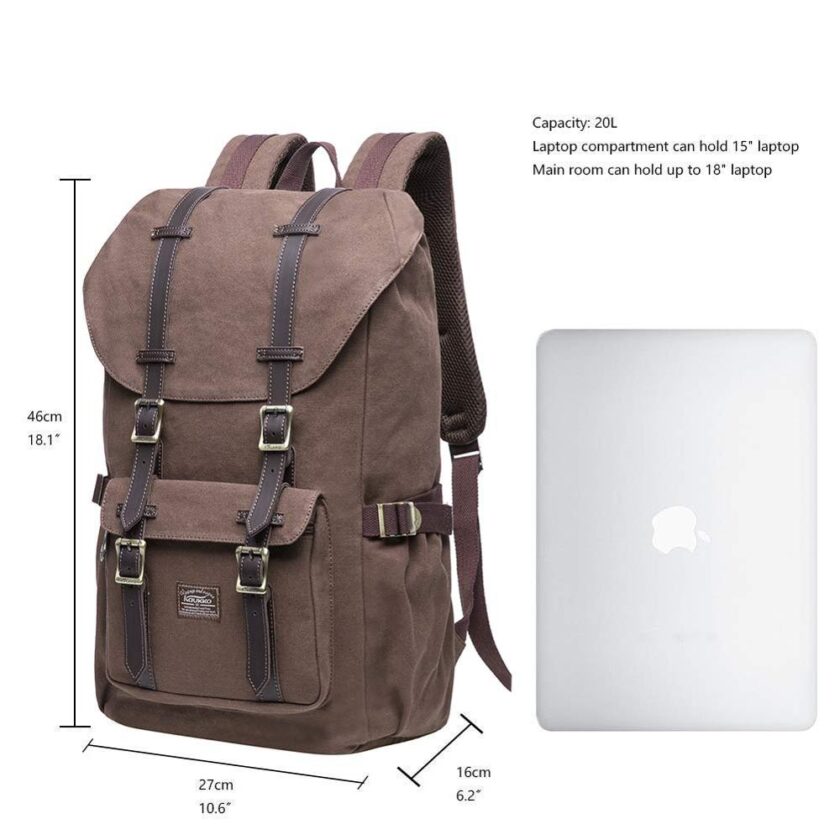 KAUKKO Backpack Women And Men Student 17 Inch Backpack - Image 4