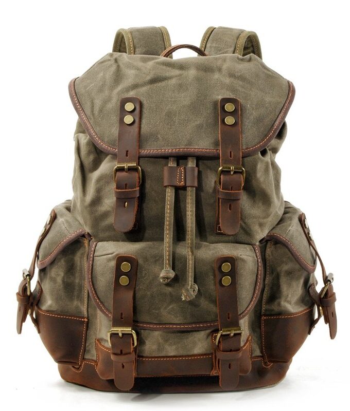 Canvas Backpack Vintage Climbing Backpack, Hiking Daypacks