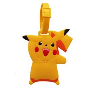 Cute Pikachu Backpack Name Tags for Boys