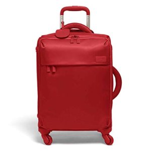 Cherry Red Plume Spinner 55/20 Luggage Carry-On Rolling Bag