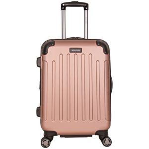 Rose Gold 20" ABS Expandable 8-Wheel Carry-On