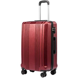 Coolife Luggage Suitcase PC+ABS with TSA Lock Spinner