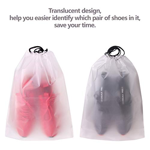 Set of 12 Portable Translucent Shoe Bags for Travel Review ...
