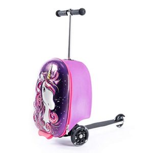 Kiddietotes Carry-on Scooter Kids Suitcase for Girls