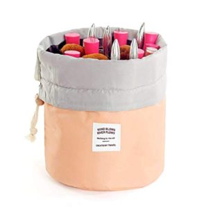 Travel Cosmetic Bags Barrel Makeup Bag,Women&Girls
