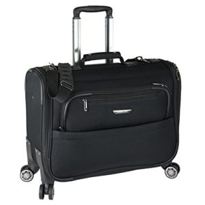 Softside 8-Wheeled Spinner Garment Bag Luggage, Black