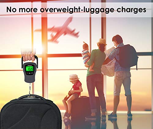 Digital Hanging Luggage Scale with Comfortable Handle and Large Hook ...