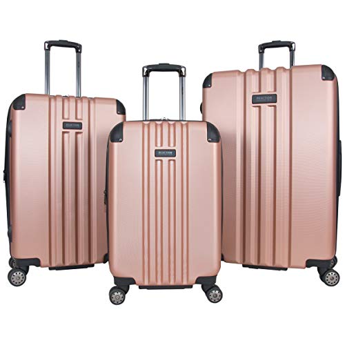 Rose Gold Luggage Set Hardside 8-Wheel 3-Piece 20