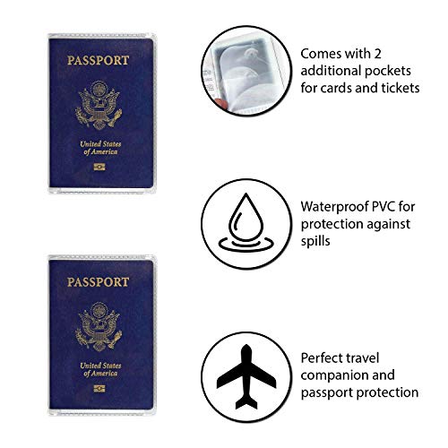 Clear Passport Cover Plastic Passport Protector Vinyl ID Card SALE ️
