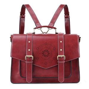 Vegan Leather Satchel Work Bags Fits 15.6 inch Laptop